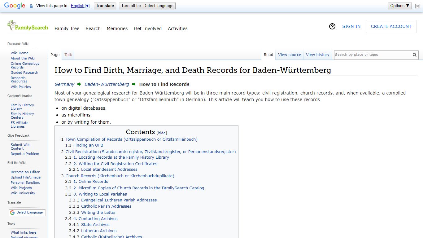 How to Find Birth, Marriage, and Death Records for Baden ...